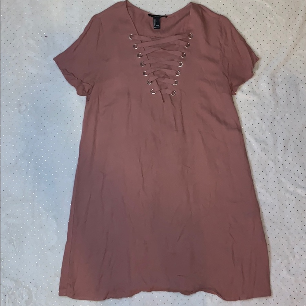 Forever 21 Short Front Lace Up Dress